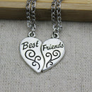 Best Friends Gifts, BBF Best Friends Forever Necklace Friendship Love Gift