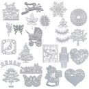 3pcs Steel Cutting Dies Scrapbooking Embossing Stencil Album Paper Card-Leaf