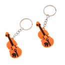 2x Violin Keychain Key Chain Handbag Purse Pendant Charm for Music Lovers
