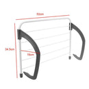 Adjustable Folding Clothes Dryer Racks Hanger Shelf Balcony Storage Holder