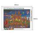 5D DIY Full Drill Diamond Painting Castle Cross Stitch Embroidery Mosaic