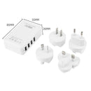 Universal 5.0V 6A 4 Port USB AC Adapter US EU UK AU Plug Worldwide Adapter