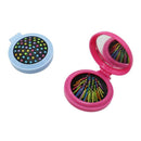 4 Pcs Mirror Folding Travel Hair Brushes - Portable Wet Magic Mini Up Hair
