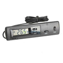 DC1.5V Digital LCD Display Auto Thermometer In Out Clock For Car Home Vehicle