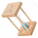 1 pcs wood + glass + sand 1 minute small square Timing hourglass 9 * 4.5 *  V2K7