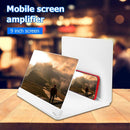 9 inch Phone Screen Magnifier Bracket Mobile Phone HD Amplifier (White)