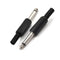 4Pcs 6.35mm 1/4" Male Jack Plug Cable Connector Black Plastic Solder Adapter  Z