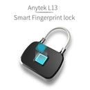 Anytek L13 Fingerprint Padlock CR2032 Cell Operated for Door Bag Suitcase