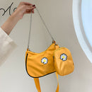 Daisy Underarm Shoulder Bag Multi-function Women Messenger Handbag (Yellow)