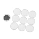10Pcs 20mm plastic round applied clear cases coin storage capsules holde M&E