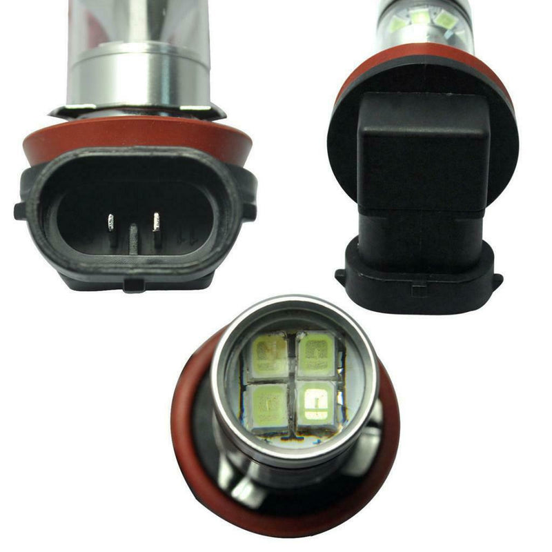 2pcs Blue H11 H8 100W Auto Car Head Light Lamp LED Bulbs Quick Response
