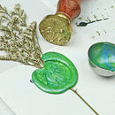100pcs Retro Octagon Fire Painting Pill Sealing Wax Grain Stamping Envelope