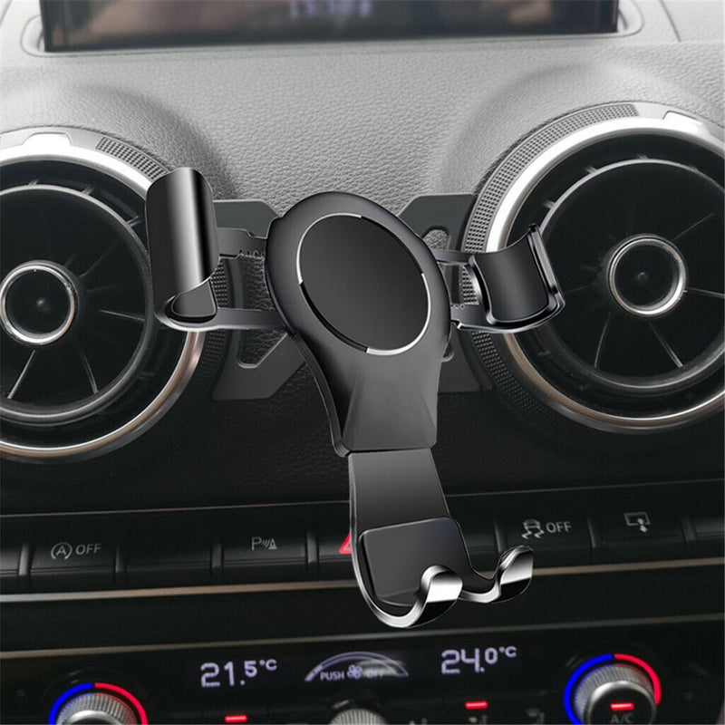 Gravity Phone Holder Reaction Car Air Vent Monut For Audi A3/S3 13-19 Black