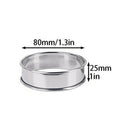 4 pcs Cake mould French Mousse Cheese Tart Ring Stainless Steel Hot