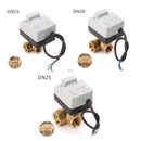 Ac220V Dn15 3-Way Electric Motorized Ball Valve Three-Wire Two Control For