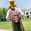 Cute Mini Leather Fox Fashion Backpack Small Daypacks Purse for Girls(purpl