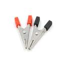 10Pcs Alligator Clips Vehicle Battery Test Lead Clips Probes 32mm Red+Black ï¼D