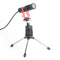 USB Wired Mute Microphone Studio Recording Vocal Omnidirectional Speaker A