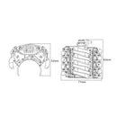 V8 6.2L Simulation Engine Cover Radiator Motor Fan For 1/10 Scale Trx4 Jeep