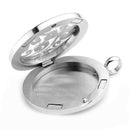 Aromatherapy Essential Oil Diffuser Necklace Stainless Steel Locket Pendant Z2D4