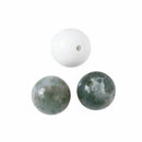 Set of 500 Pcs 4-8mm Black Natural Lava Stone 7 Colors Chakra Beads Loose B