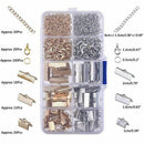 Ribbon Bracelet Kit Bookmark Pinch Crimp Ends Lobster Clasps with Jump Ring U7F7