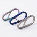 Tc4 Titanium Alloy Edc Anti-Lost Key Chain Hook Hanging Keychain Tools Outd