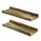 2pcs Wooden Floating Shelves Wall Display Rack for Bedroom Living Room Storage