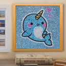 5D DIY Full Drill Special Shaped Diamond Painting Cute Whale Cross Stitch