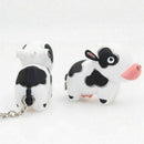 Cute Cow Keyring Led Torch With Sound Keychain Christmas Xmas Party Favors  A1H4