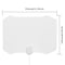 Indoor TV Antenna White 80 Miles w/ Signal Amplifier Digital HDTV Antenna