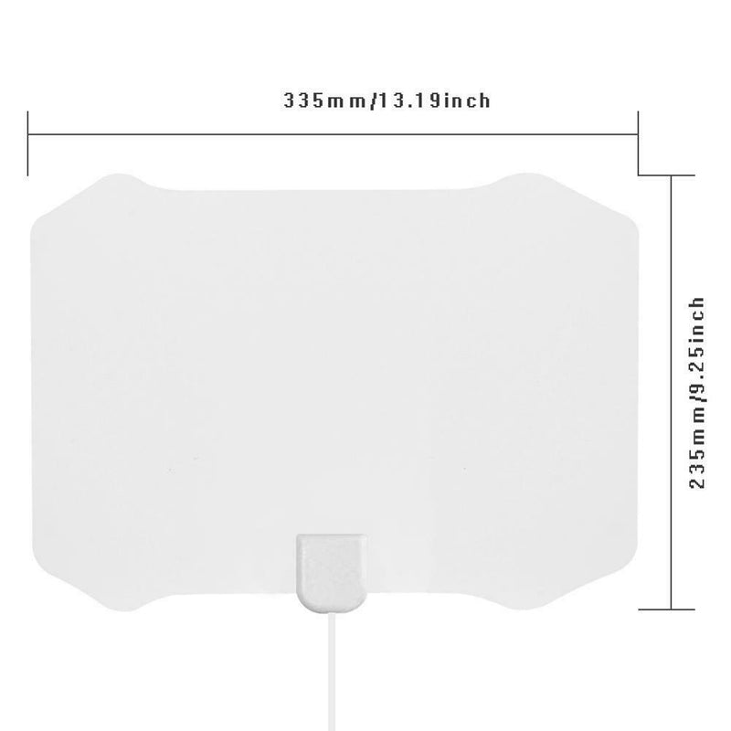 Indoor TV Antenna White 80 Miles w/ Signal Amplifier Digital HDTV Antenna