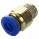 5 Pcs 1/8" PT Male Thread 6mm Push In Joint Pneumatic Connector Quick Fitti G2C3