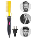 Hair Straighten Comb Electric Heating Comb Anti-Scald Pressing Heated Comb,