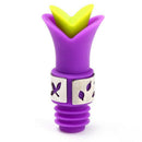 Purple creative practical Lily wine cork silicone food grade durable wine p F3Q2
