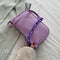 Alligator Pattern Handbag Women Leather Retro Totes Shoulder Bag (Purple)