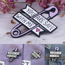 Girl Power Kindness Wine Lover Inspirational Lovely Enamel Pin Badges BroocSEAU