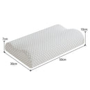 Bamboo Cervical Pillow Memory Foam Fabric Cover Bed Pillow Washable Style 3