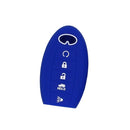 Easy Install Safety Car Key Fob Case Cover for Infiniti QX50L ESQ Deepblue