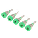 5Pcs 2mm Banana Plugs Female Jack Socket Plug Wire Connector Green