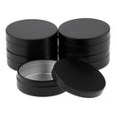 5 Pack 100ml Aluminum Round Lip Balm Tin Containers with Screw Thread Lid -