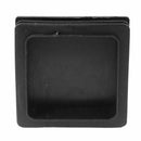 100mm x 100mm Plastic Ribbed Square End Caps Cover Tube Inserts 2 Pcs Z6U5