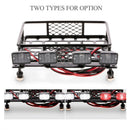 RC Car 1/10 Metal Roof Rack & 4 Square LED Light (with Lampshade) for