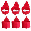 8pcs Christmas Napkin Rings Napkin Holder Party Banquet Dinner Table Decor K9L9
