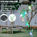 Solar LED Hummingbird Wind Chime Light Outdoor Color Changing Hanging Lamp