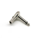 10pcs 1/4" 6.35mm Mono TS Right Angle Guitar Plug Flat Male Connector