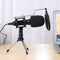 Condenser Wired Microphone MiC Sound Studio Recording USB Tripod Stand for PC