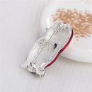 1pcs Christmas Rhinestone Cute Christmas Penguin Brooch Pin Xmas Gift Party SJï¼D
