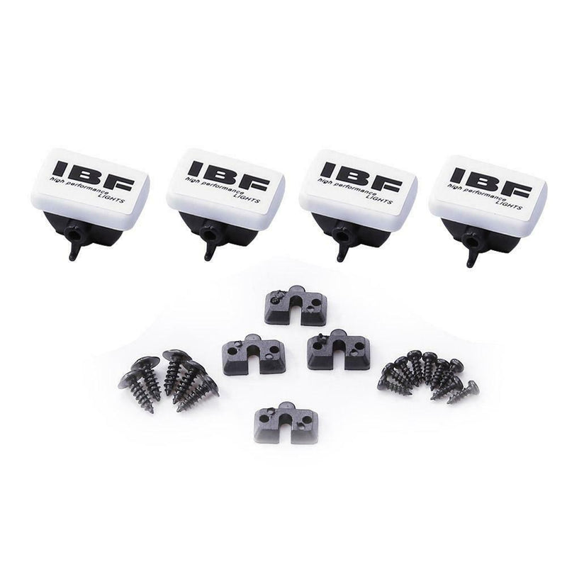 4pcs RC Car LED Light Cover Lampshade for 1:10 Tamiya HSP (Square White)