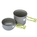 DS-101 Outdoor Camping Cookware Set Portale Green Handle Tableware Pot